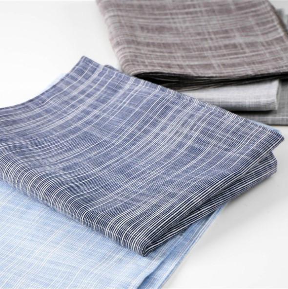 4 unidades/lote Servilletas de Color Liso con Raya Servilletas de Lino para Cena 30*40cm para Fiesta Boda