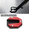 Motorcycle Universal Side Stand Side Stand Extender Aluminum Alloy Plate Dress Up Parts (Red)