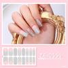 Nail Polish Sticker Self-Adhesive Nail Sticker Manicure Sticker Full Nail Wraps Waterproof Nail Strips with Nail File