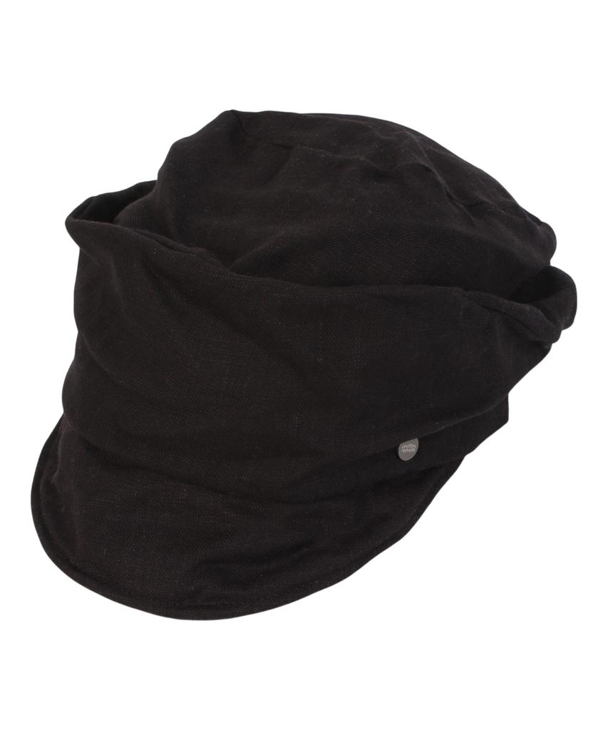 Yunibeosyeolkemiseuteuli Wire Wrinkle Black Marine Cap