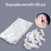 100 Disposable Waterproof Ear Covers for Piercing, Bathing, Shampooing, and Hair Dyeing