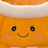 Cat Nest Bed Soft Cute Orange Shaped Pet Furniture Cat Tent Bed For Outdoor Winter Travel Car Camping Desk Bedside Window Chair