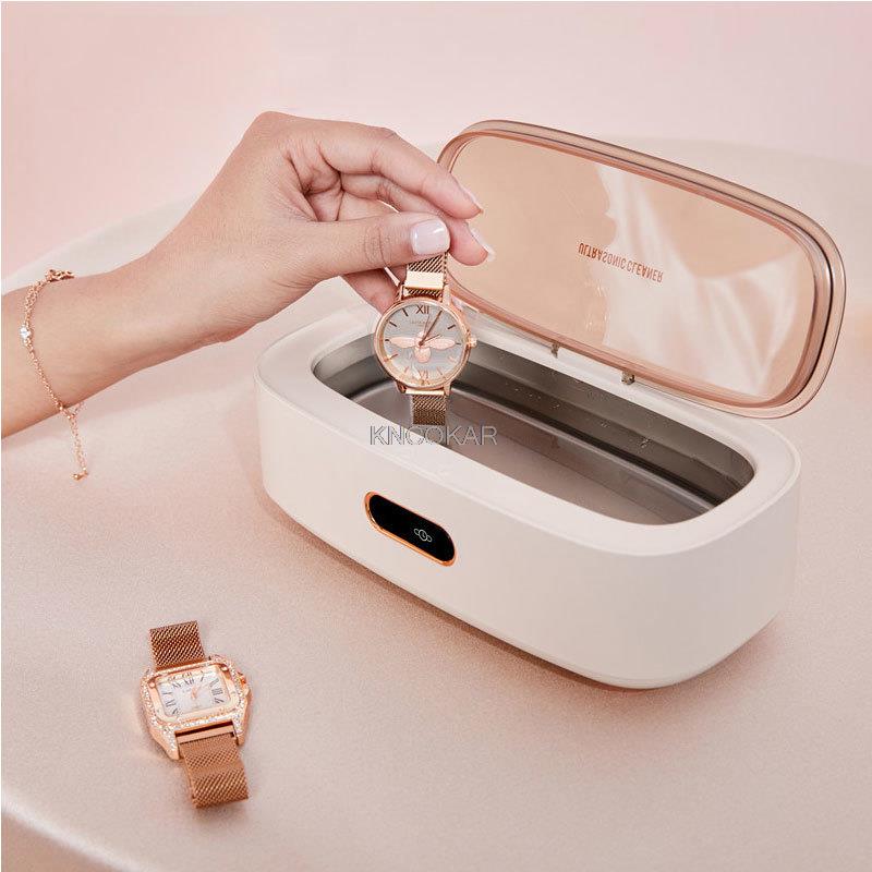 12V Ultrasonic Cleaner Bath For Watches, Jewelry, Contact Lens Denture Teeth Makeup Brush Cleaner Ultrasound Sterilizing Machine