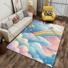 Dreamy sky rainbow scene carpet Yoga living room room decor children's crawling mat doormat area rug games mat
