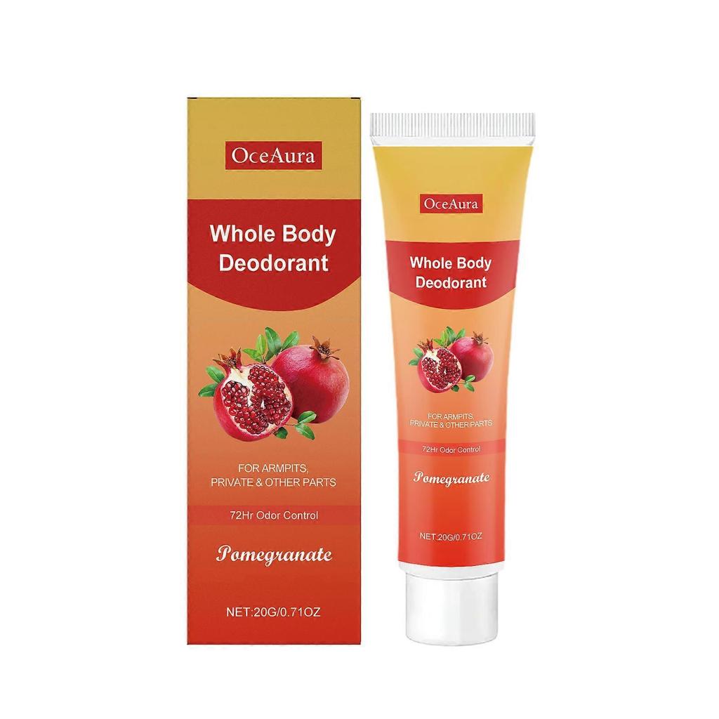OceAura Pomegranate Body Care Cream, Gently Cleans Armpits And Removes Odors Refreshing Hydrating Skin Care Cream