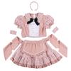 Lyrical Palette Cosplay Halloween Idol Tweed Maid Pink [Clear Stone] Women's