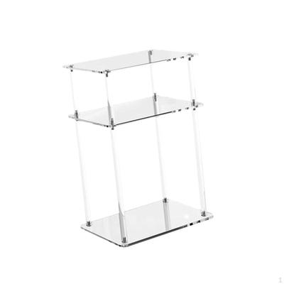 3 Tier Acrylic End Table for Small and Home Use