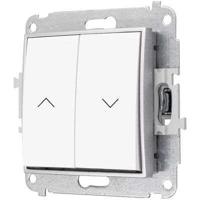 Roller Blind Switch Without Frame Karlik Mini White/silver