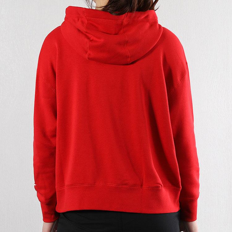 Nike Buchstabendruck Strick-Hoodie Damen Tops Rot AR3655-657