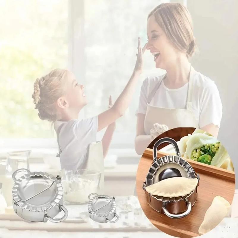 Stainless Steel Dumpling Maker Dumpling Skin Mold Ravioli Maker Press Pie Making Press Wrapper Pastry Maker Kitchen Accessories