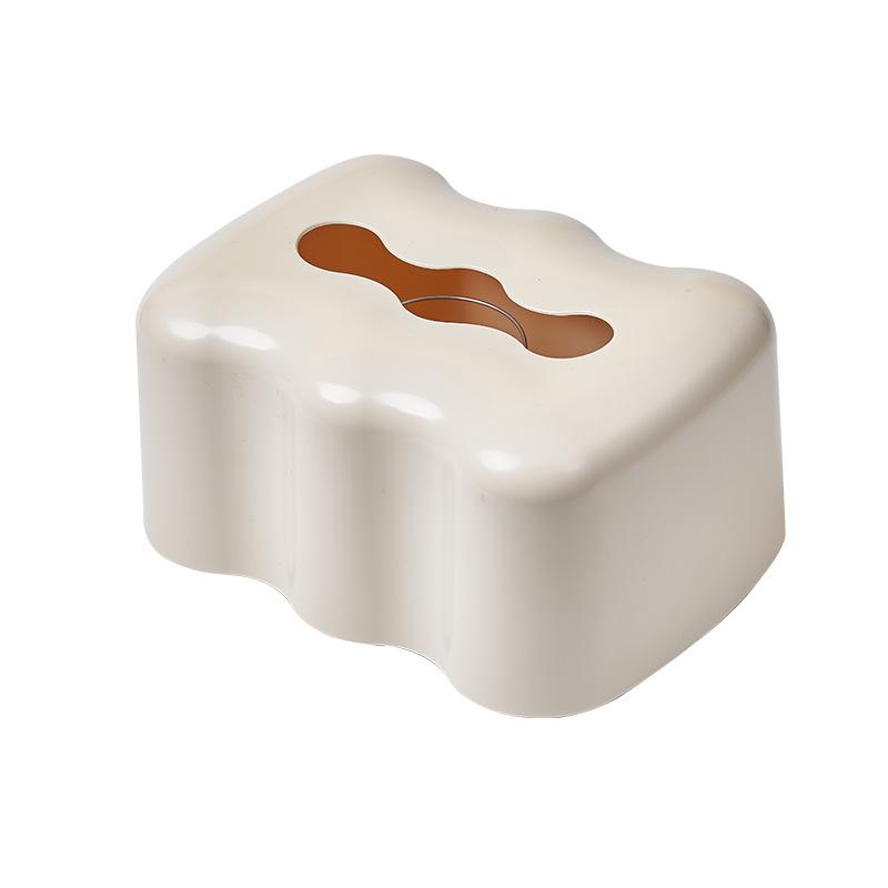 Nordic Decorative Tissue Box Household Dorm Bathroom Paper Holder Cute Coffee Table Bedside Napkin Tissue Dispenser with Spring