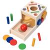 Wooden Shape Children And Color Cognition Matching Multifunctional Coin Box Toy
