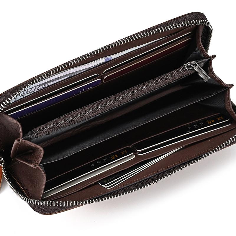 Herren Geldbörse Luxus Hohe Qualität 2026 Echtes Leder Clutch Tasche Für Weiblich Männlich Lange Geldbörse Mode Münzbeutel Halter Von Frau