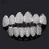 Top & Bottom Set Hiphop Teeth Grillz Removable Design Dental Grills Tooth Caps  for Women Men