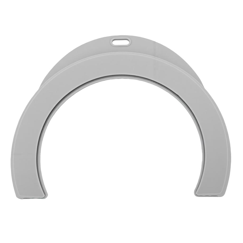 Silicone Plate Guard Non Spill Plate Cover Food Guard for Eating Feeding Dining Aid Gray
