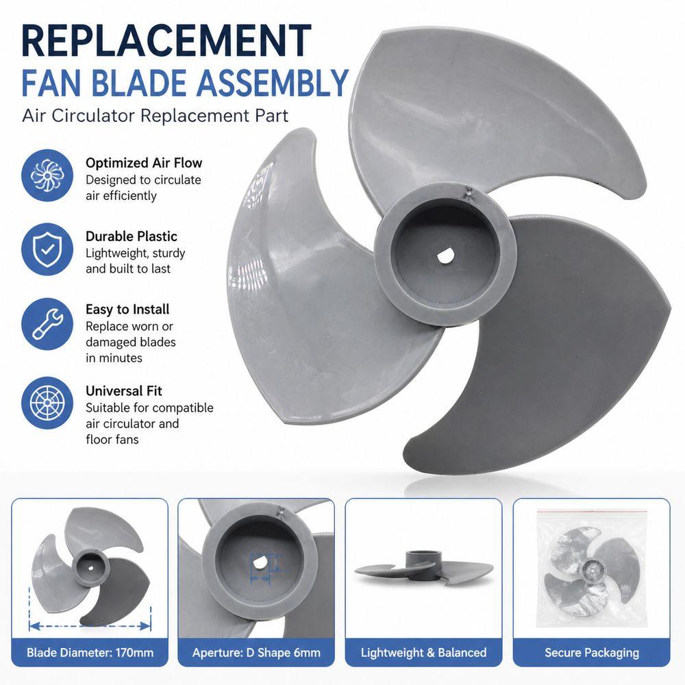 Blade Design Fan Blade Assembly Strong Air Circulator Blade New Floor Fan Accessory