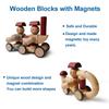 Children Magnets Toy Wooden Construction Set Games Magnetic Building Blocks Montessori Toys For Girls Boys Babies Development