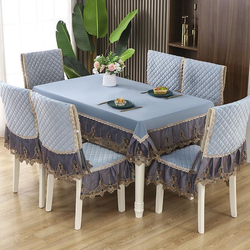 Thick Non Slip Chair Cover Modern Minimalist Household Dustproof Chair Cover Cotton Lace Printed Chair Cover 1pcs