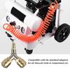 Compressed Air Distributor with Two Compressed Air Couplings 1/4 Inch Thread
