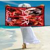 Personalized customized proof beach towel with Slayer band pattern - soft, absorbent,quick-drying,perfect swimming,camping&bathing