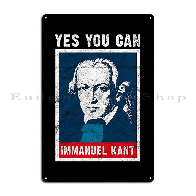 

Immanuel Kant Vintage Philosophy Nihilism Design Nietzsche Metal Sign Print Cinema Garage Garage Party Tin Sign Poster 20x30cm