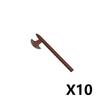 MOC Armes Médiévales Accessoire Briques Soldat Figurine Chapeau de Cow-boy Fusil de Chasse Arbalète Lance Armure Casque Masque Brique Jouet