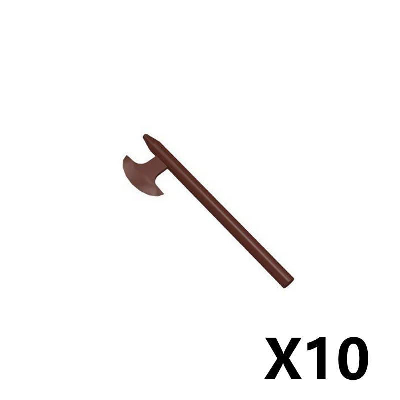 MOC Armes Médiévales Accessoire Briques Soldat Figurine Chapeau de Cow-boy Fusil de Chasse Arbalète Lance Armure Casque Masque Brique Jouet