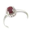 Silver Ring 'Sissi' Red