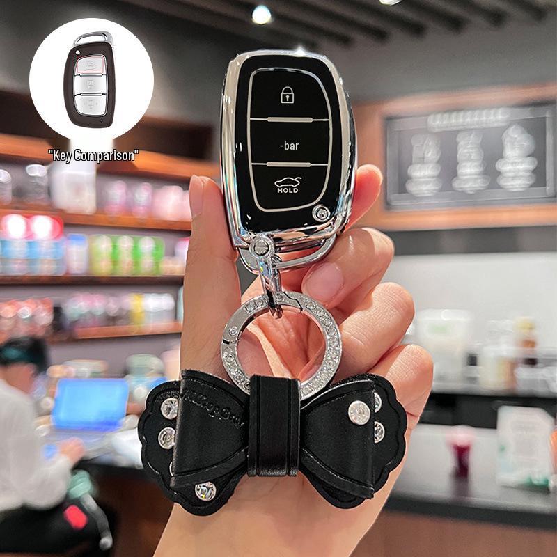 Modern Ix35, Elantra, Santa Fe, and Sonata Key Cover with Buckle