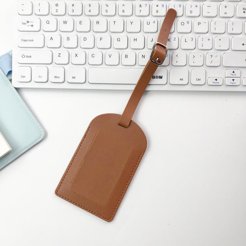 Creative Multi-Color Airplane Boarding Pass Luggage Tag - PU Leather