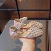 Girls Half Sandals Kids Hollow Rhinestones Shoes for Party Wedding Summer Spring Children Covered Toes Princess Shoes Chic 2025