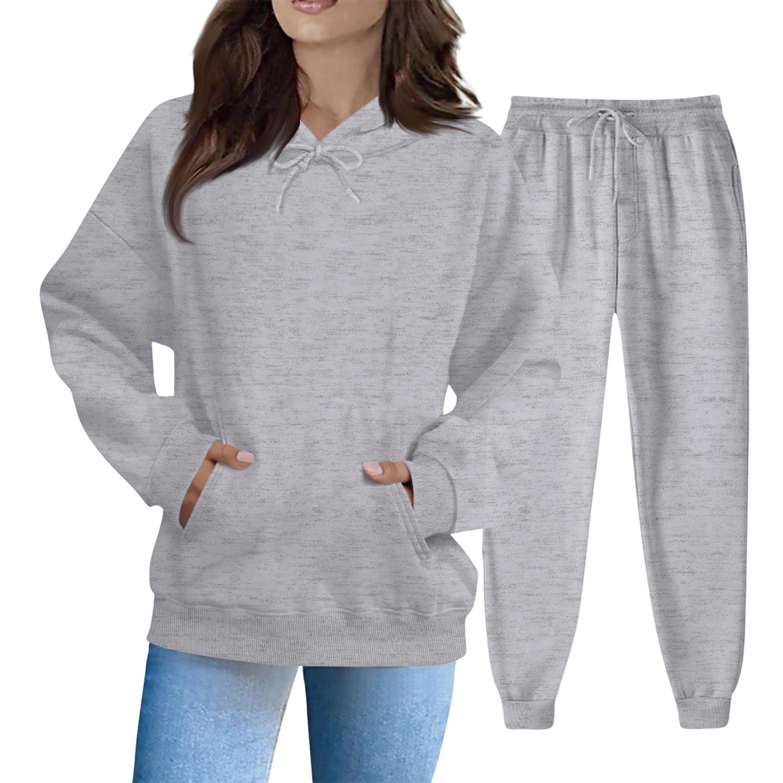 

Женский однотонный комплект свитшотов (свитшот + спортивные штаны) XXL