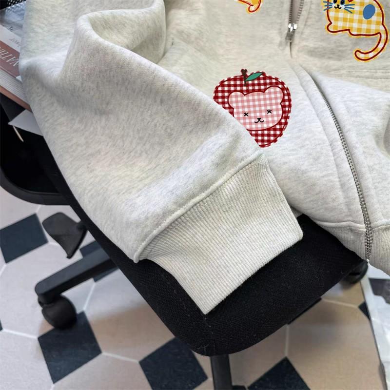 Unisex Oversized Hooded Sweatshirt With Fleece Lining Plaid Soft Milk Silk Fabric Casual Streetwear
