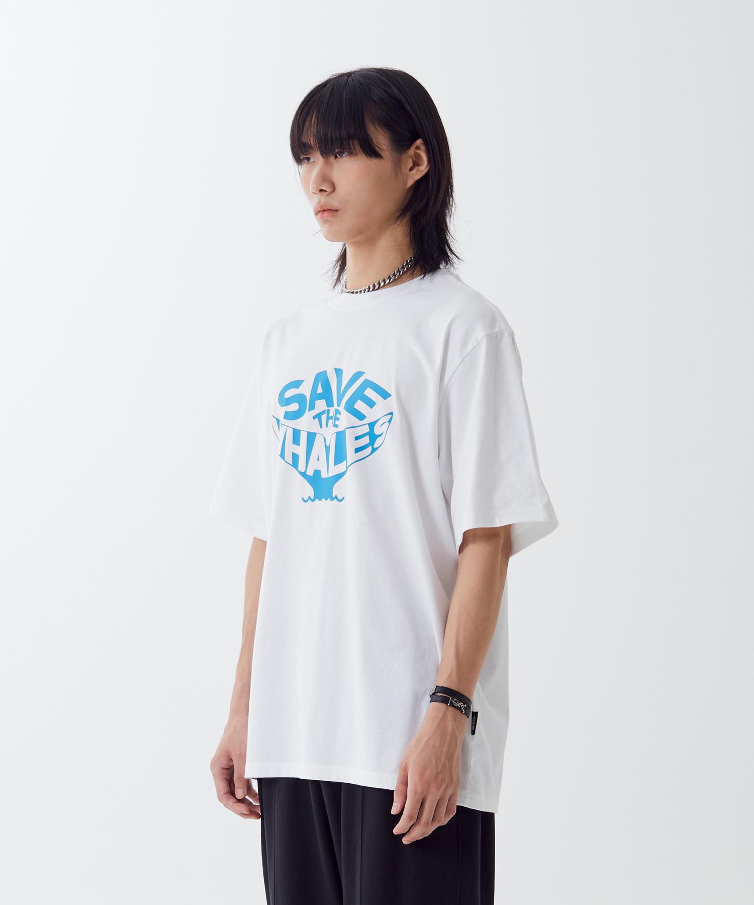 Pollution Whale Series-2 Half T-Shirt(Puncmts018_Wh) White Wh/M