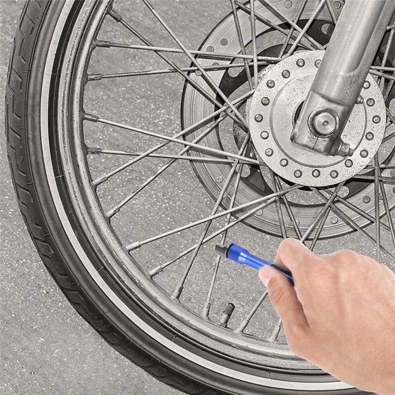 QM-Spoke Wrench Motorcycle Motorbike Spoke Wrench 5.4-6.8Mm Buckled Wheel Fit 8 Sizes Of Spoke Nipples
