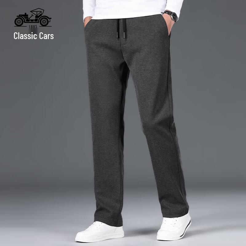 

Men s Mid-Aged High-Waist Straight Fit Casual Dress Pants 4XL
