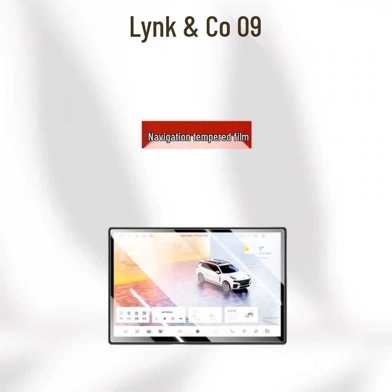 Tempered Glass Screen Protector for 2026 Lynk & Co 09 EMP Console, Instrument Panel & Interior Trim.