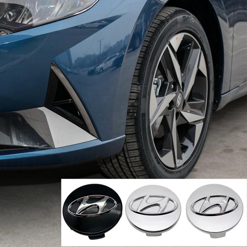 Logo for Hyundai I30 Azera Elantra Accent Santa Sonata IX35 I20 Tiburon Verna I10 Car Wheel Center Cap Tires Hub Covers Sticker v1