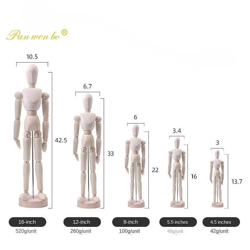 Man Ornaments Human Body Art Tools Painting Sketch Wooden Art Students Special Flexible Joint Puppet Supplies Fairy Garden