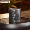 200ml Yixing Zisha Five Tigers Pattern Teacup Retro Tea Bowl Set Of Cups Tea-tasting Meditation Cup Chazhan Master Cup Tableware