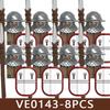 Castello Medievale Cavalieri Soldato Figure Blocchi da Costruzione Fanteria Legione Impero Guerriero Arco Spada Casco Milizia Mattoncini Giocattolo Regali
