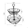 Elegant Iron Fruit Storage Basket for Kitchen and Dining Room Organization