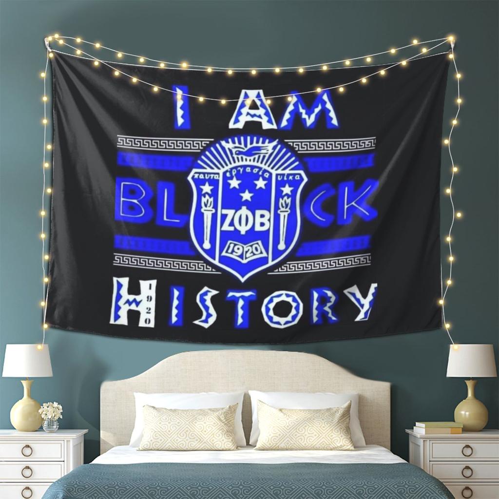 Zeta Phi Beta Greek Letter 1920 ZOB Tapestry Wall Hanging Aesthetic Home Decoration Tapestries for Dorm Room