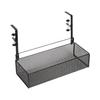 Space Saving Under Desk Basket Easy Install Under Desk Hanging Organization Basket Sturdy Carbon Steel Holder