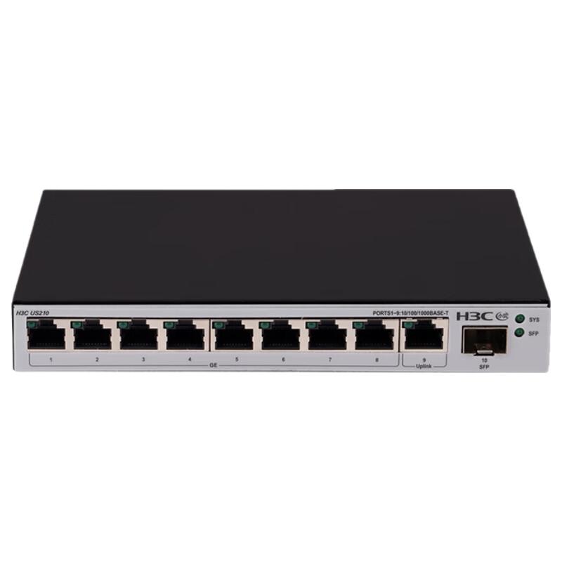 H3C US210 9-Port Gigabit Ethernet Switch with SFP
