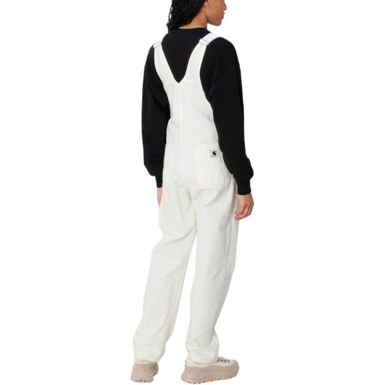 Carhartt WIP Ss24 Womens Bib Overall Straight Women Overalls White I032965-D6-02
