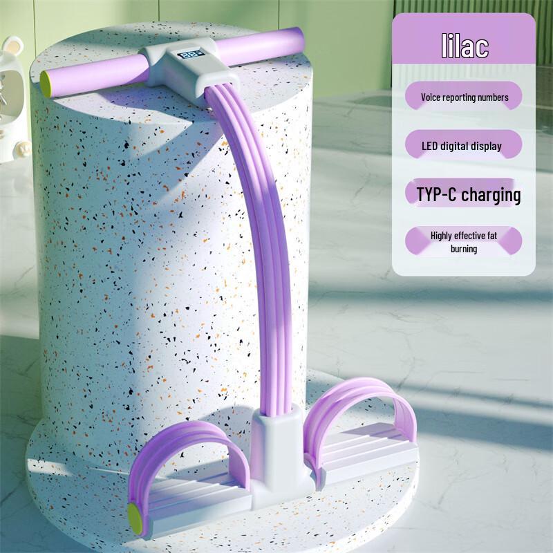 WEZHO Counting Pedal Resistance Band & Sit-up Trainer