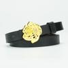 Women'S Leather Belt New Double-Sided Versatile Belt Pure Cowhide Women'S Smooth Buckle Belt Women