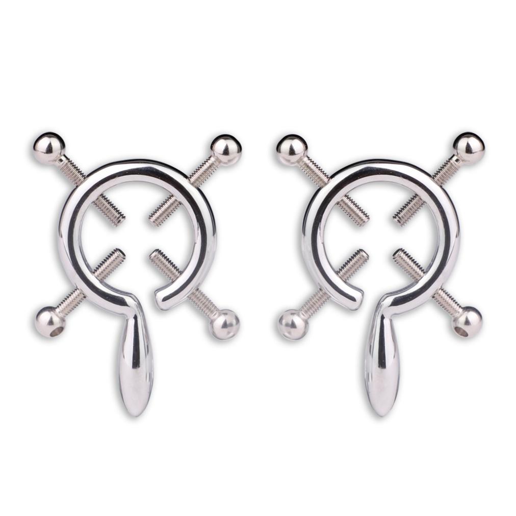 QKKQ Breast Clip Nipple Clamp Heavy Clip for Nipple Locked Sexy Wearing Breast Clamp BDSM Bondage Erotic Sex Toys for Women