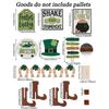 Patrick's Day Tiered Tray Decorations Gnome Leprechaun's Hat Shamrock Wooden Signs Decorations for Patrick's Day Decor